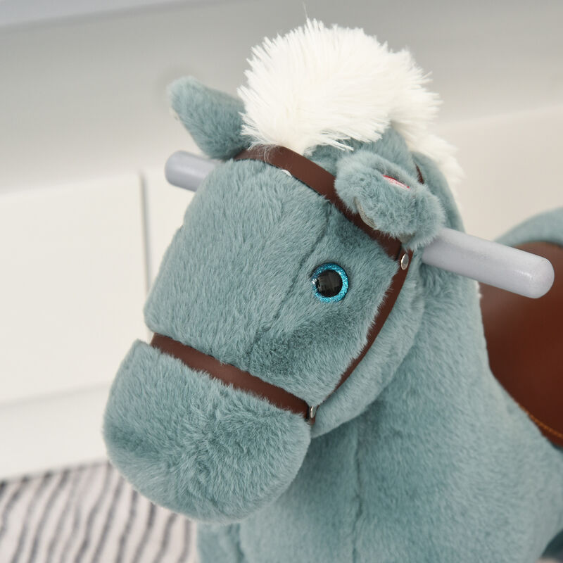 BreeBe Soft Plush Rocking Horse for Toddlers image number 7