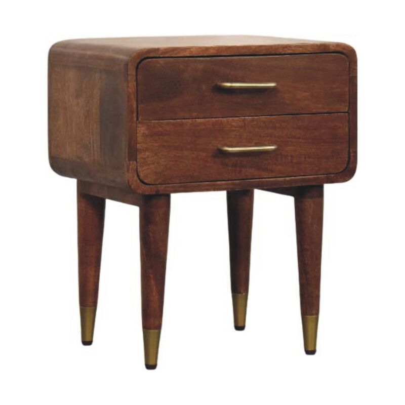 Artisan Furniture Solid Wood Astor 2-Drawer Nightstand
