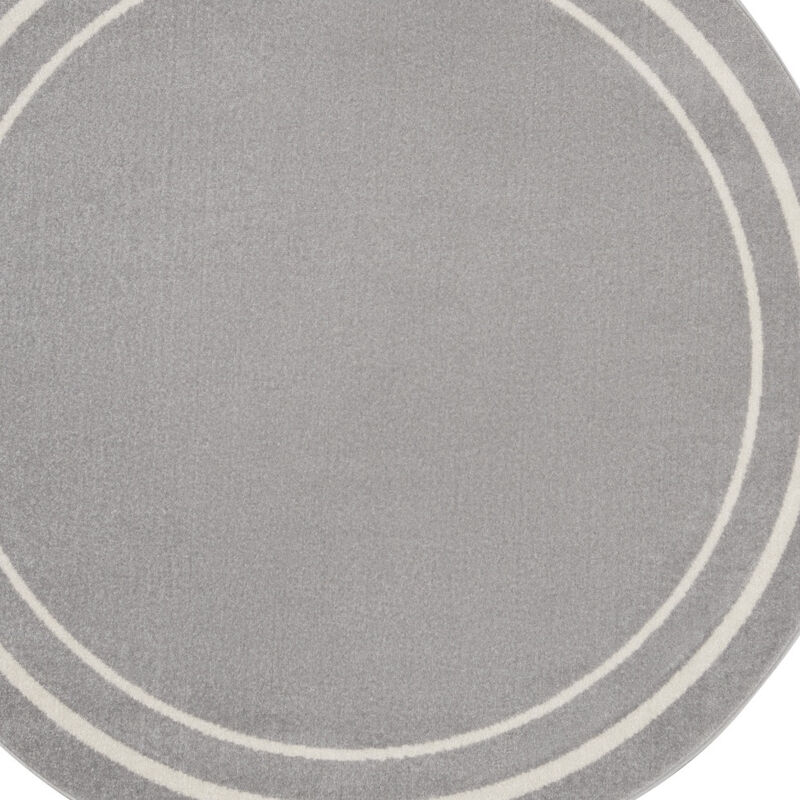 HomeRoots Round Indoor Outdoor Area Rug image number 2