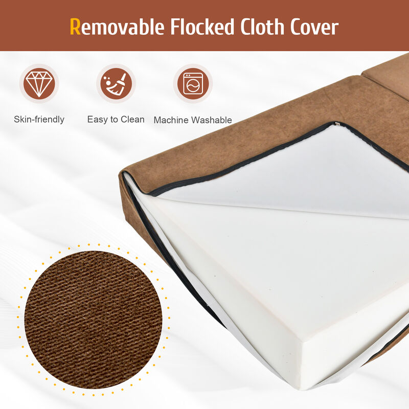 Tri-fold Folding Sleeper Sofa Bed for Living Room Bedroom