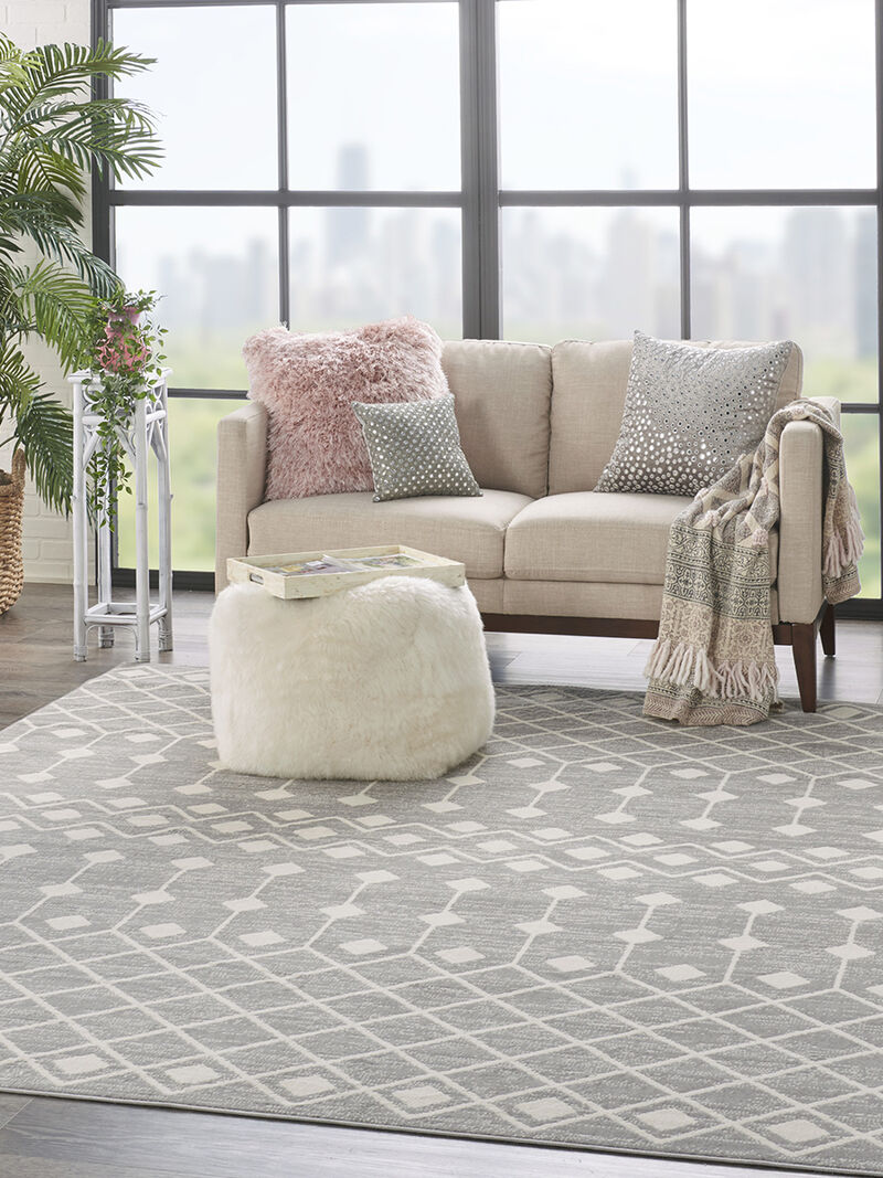 Grafix GRF37 Gray 7'10" x 9'10" Rug