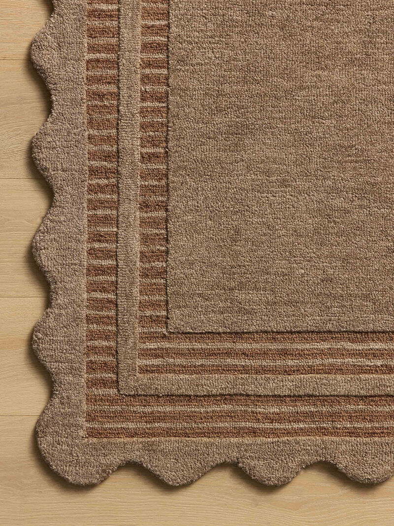 Scottie SCO01 Mocha/Clay 5' x 7'6" Rug by Chris Loves Julia x Loloi image number 4
