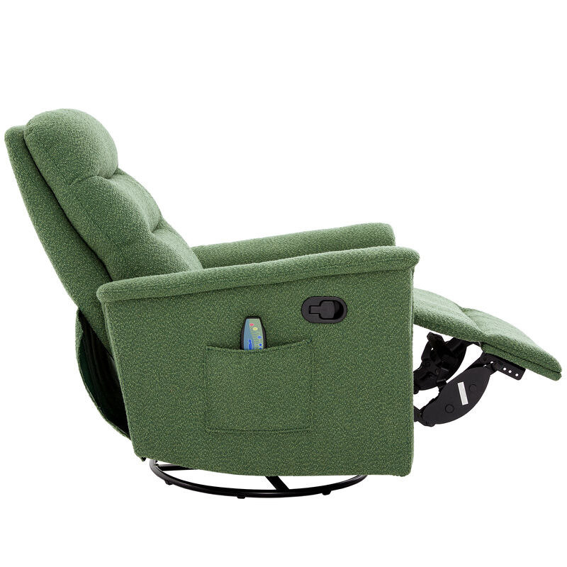 Merax Manual Massage Recliner Chair with 270&deg; Swivel & Rocking Function Recliners image number 4