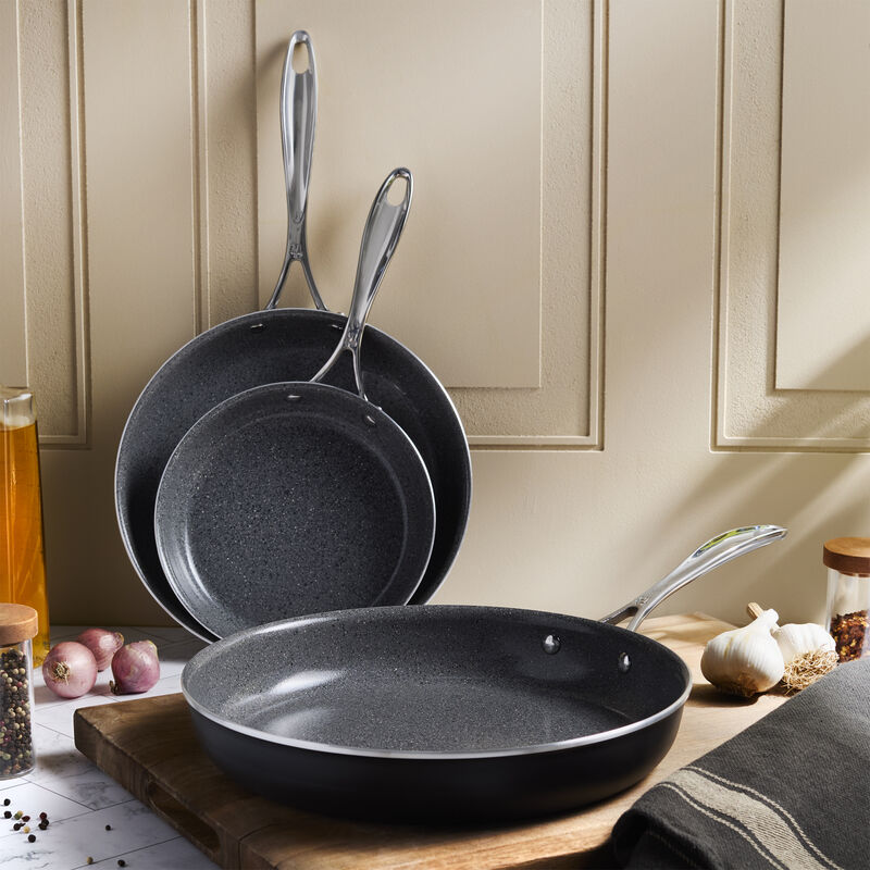 Henckels Capri Ceramic 3-pc Aluminum Ceramic Nonstick Fry Pan Set