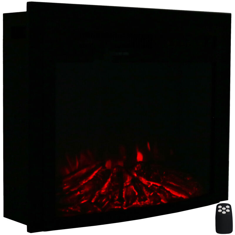 Sunnydaze 23 in Cozy Warmth Indoor Electric Fireplace Insert - Black