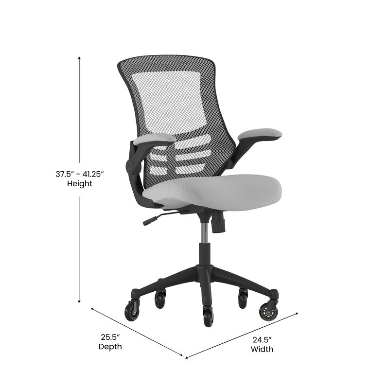Kelista Desk Chair with Transparent Roller Wheels