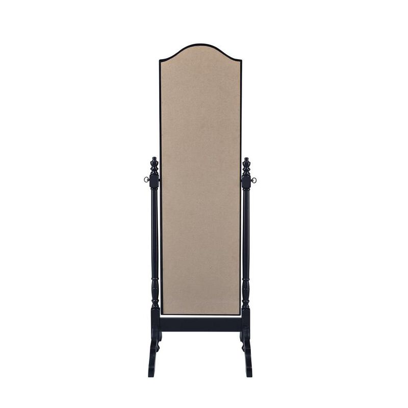 Coaster Co. of America Cabot Rectangular Cheval Mirror with Arched Top Black