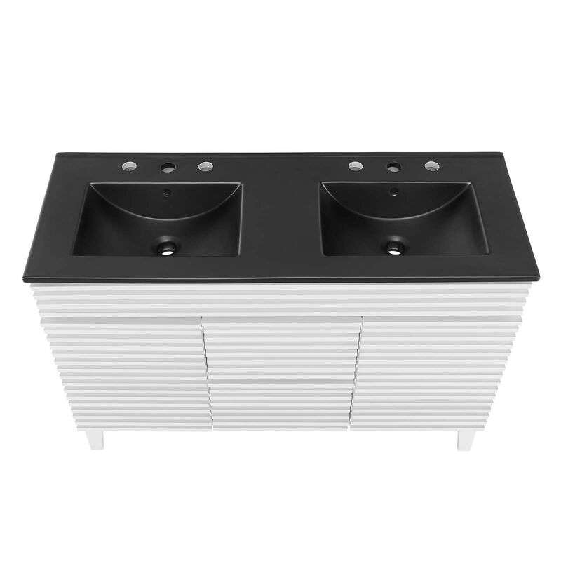 Render 48" Double Sink Bathroom Vanity image number 5