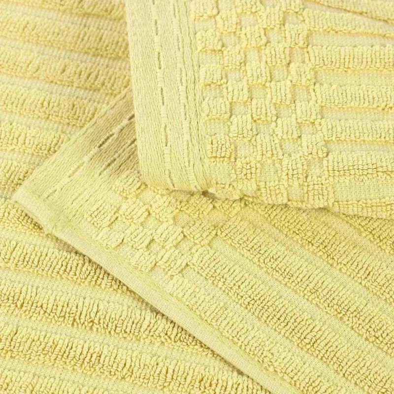 2-Piece Cotton Ribbed Bath Towel Set &ndash; Plush and Quick-Dry image number 3