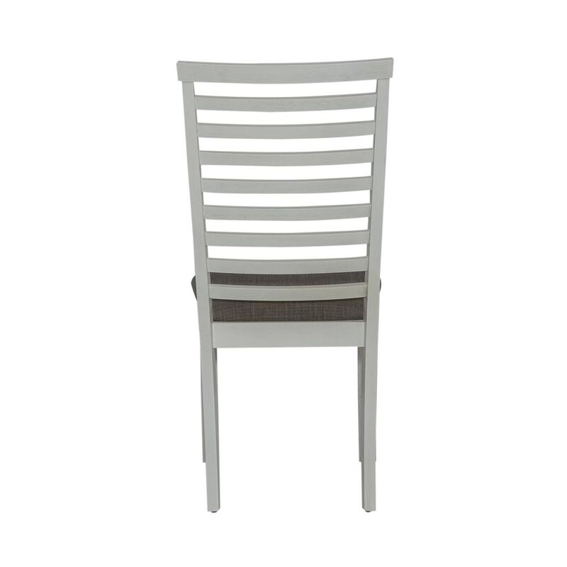 Liberty Furniture Uph Ladder Back Side Chair (RTA) - Set of 2 Transitional White image number 1