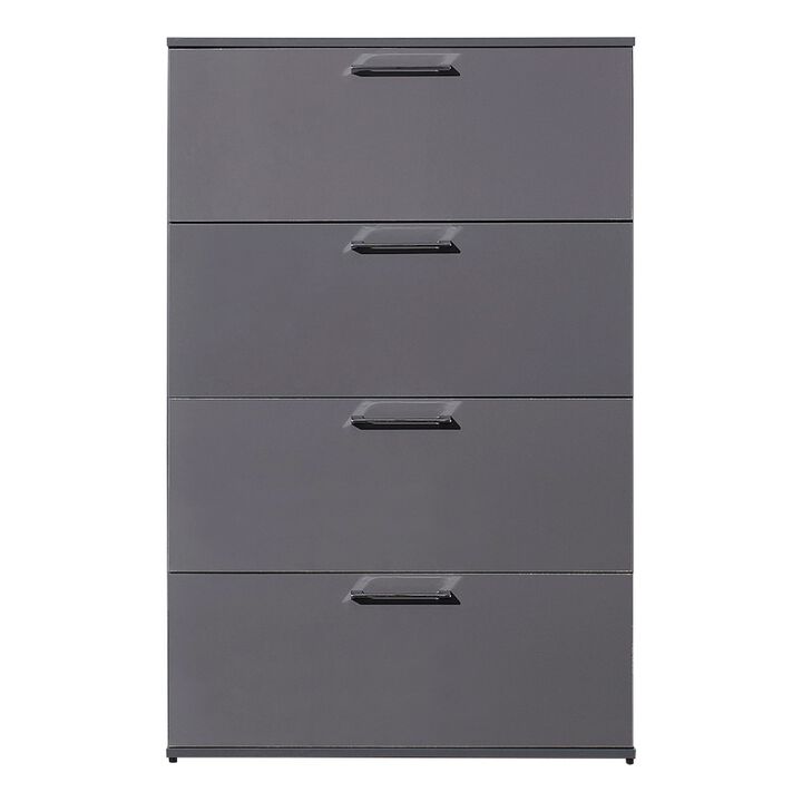 FC Design Klair Living Glossy Four-Drawer Jumbo Chest.