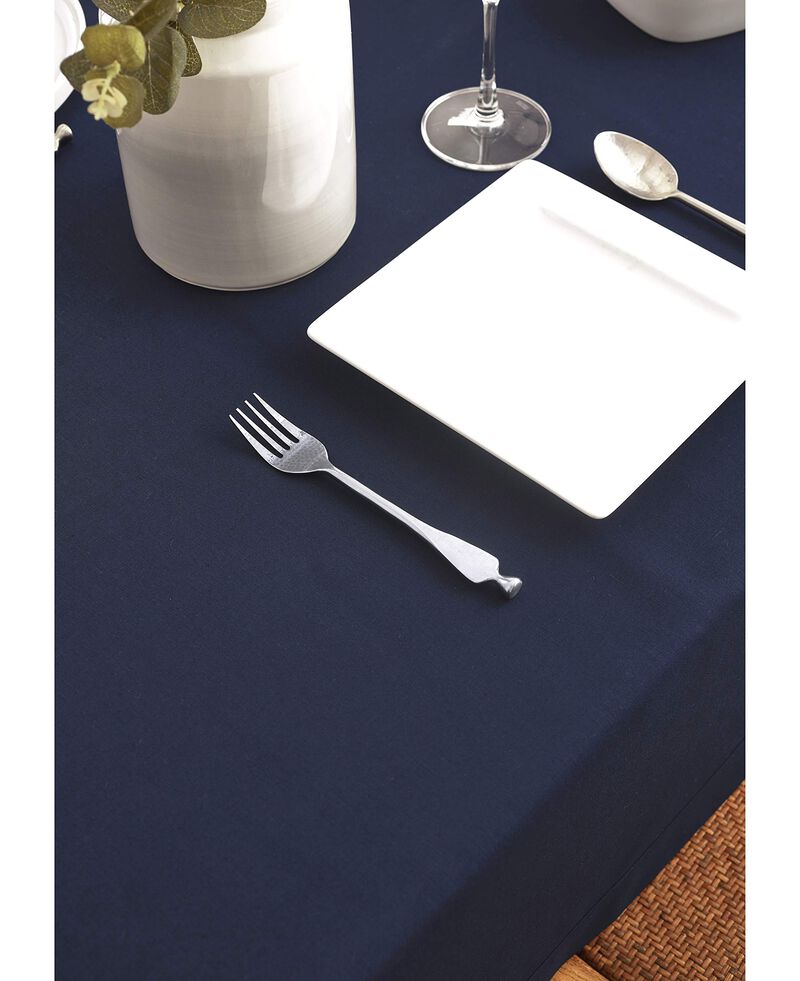 Solino Home 75% Cotton X 25% Linen Tablecloth | Dru - Cotton Linen Plain