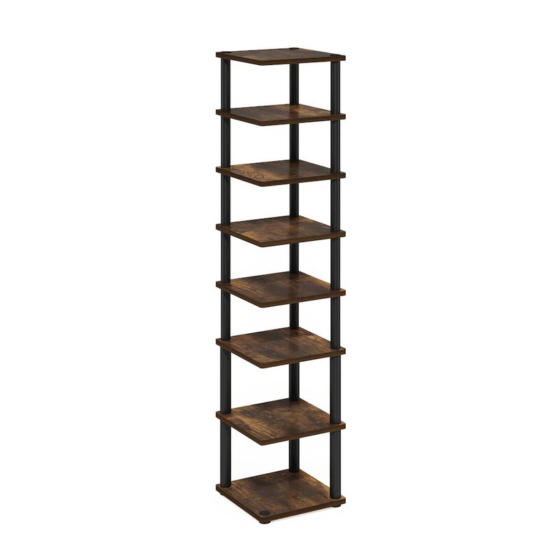 8-Tier Vertical Space Saving Free Standing Shoe Tower, Shoe Rack