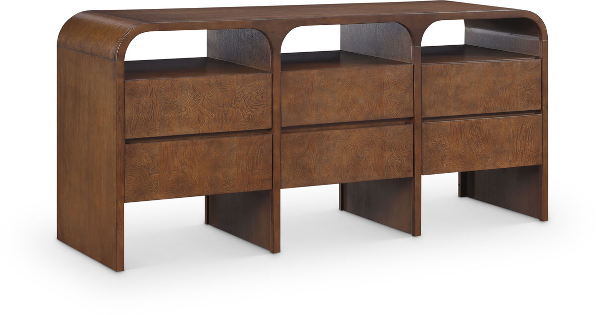 Meridian Furniture Giada Brown Solid Wood And Veneer Dresser