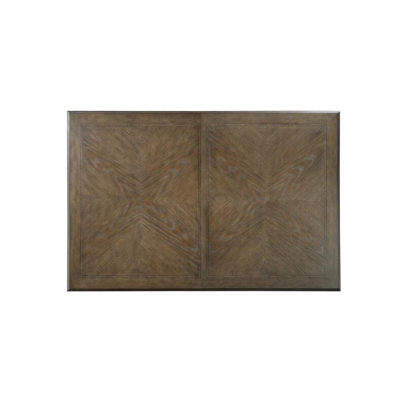 Best Quality Furniture Traditional style small dining table in rustic oak color