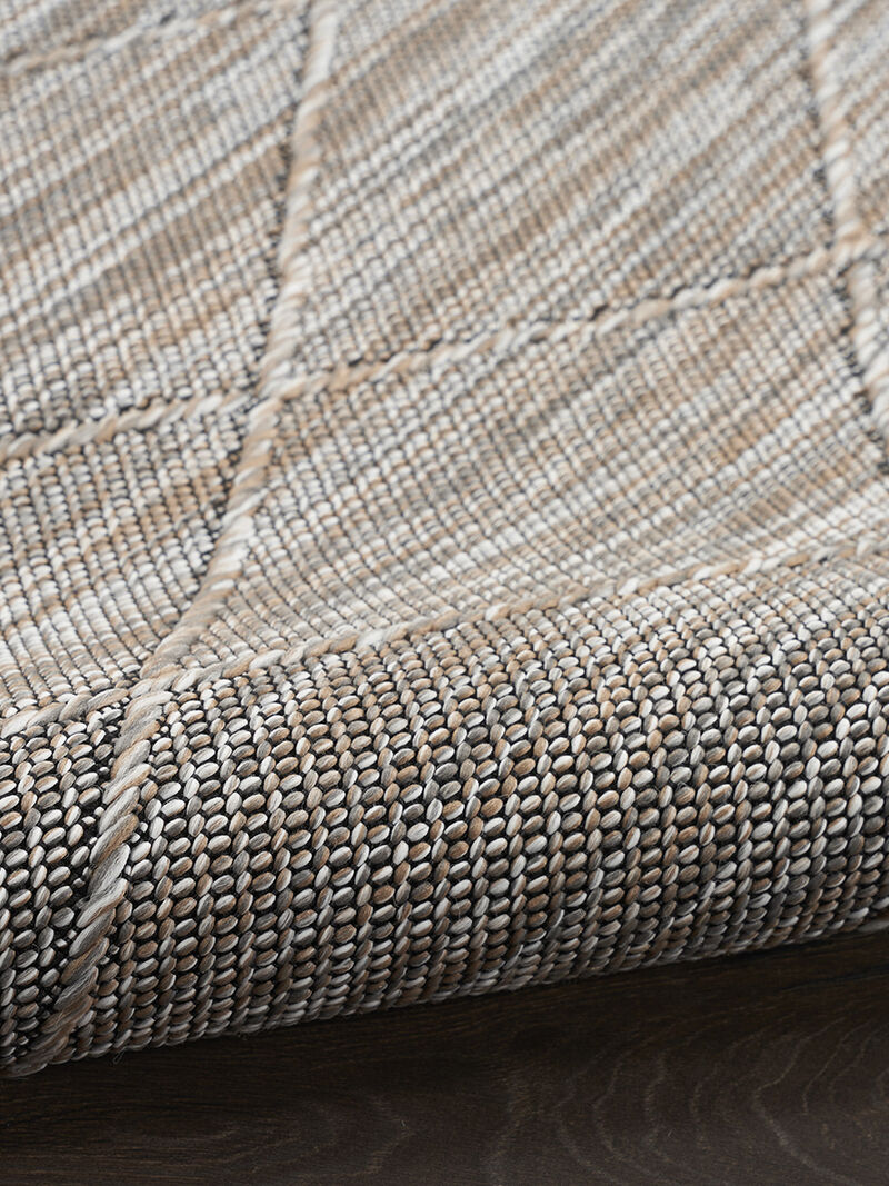 Washable Solutions WSL01 Gray/Mocha 2'2" x 8' Rug