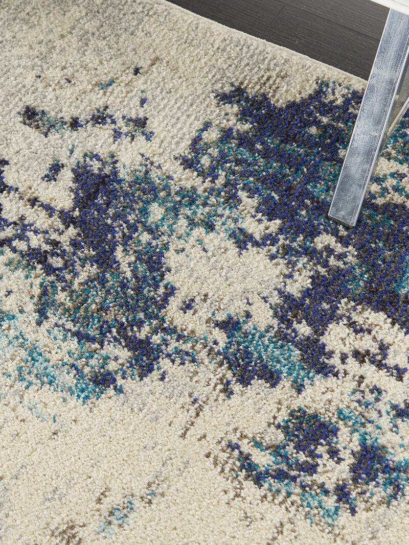 Celestial CES02 Ivory/Blue 3' x 5' Rug