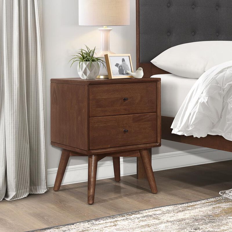 Ashcroft Furniture Co Caroline Mid Century Modern Style Night Stand