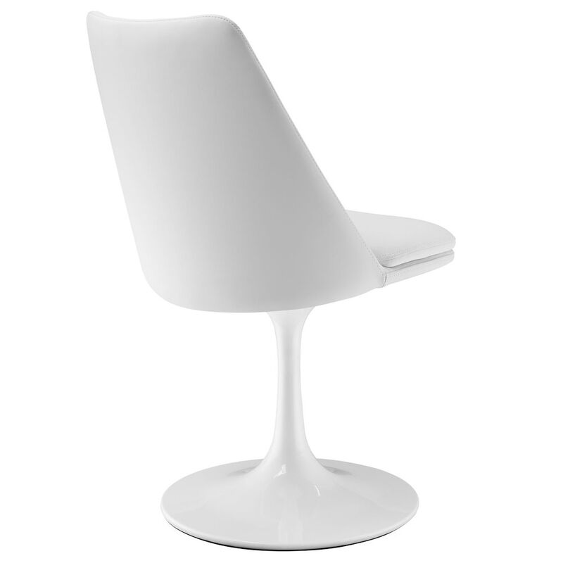 Lippa Swivel Dining Vegan Leather Side Chair image number 4