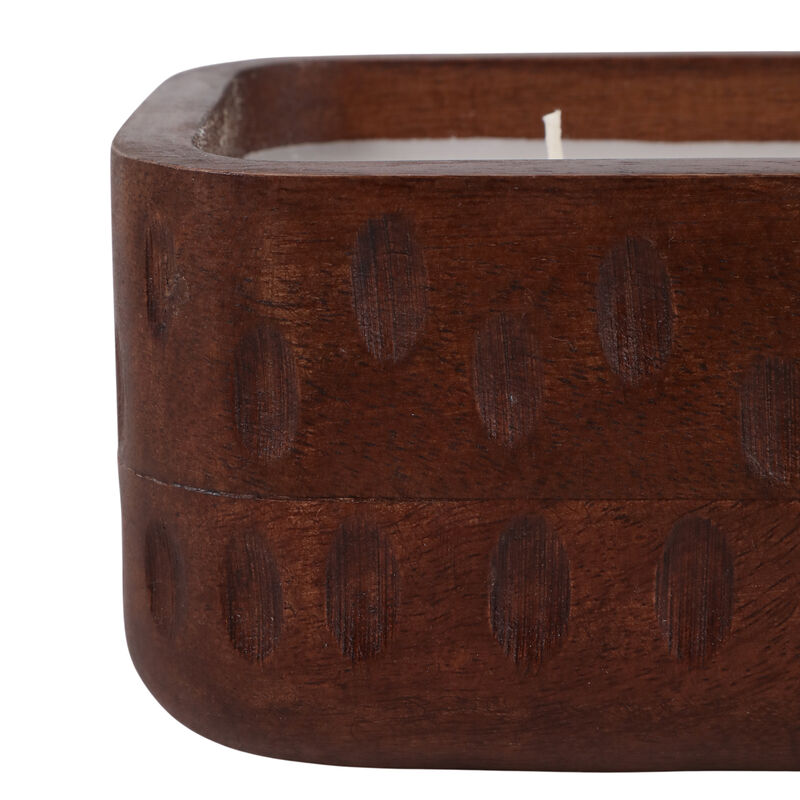 Vanilla Hammered Wood Candle image number 5
