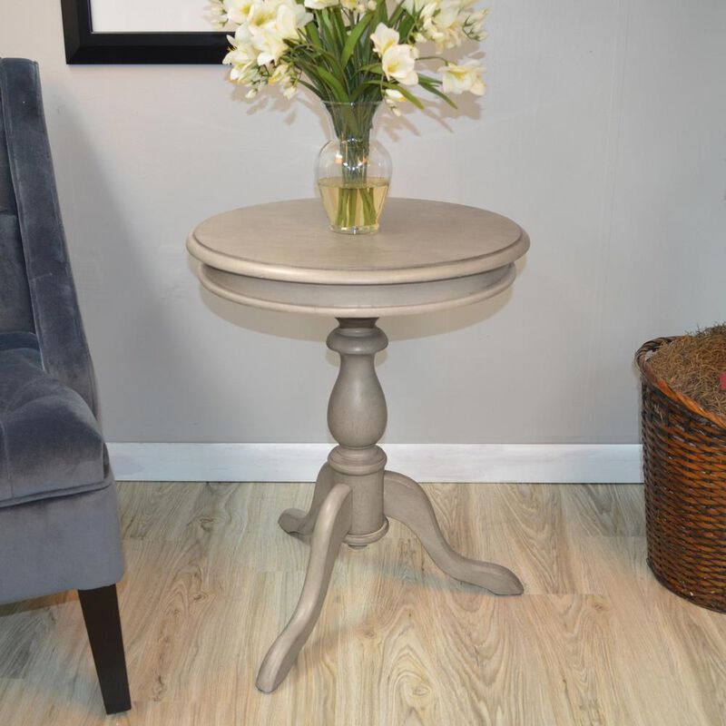 Carolina Living Gilda Side Table - Weathered Gray