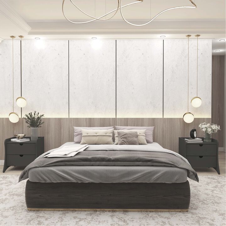 Coney Gray Nightstands (Set of 2)