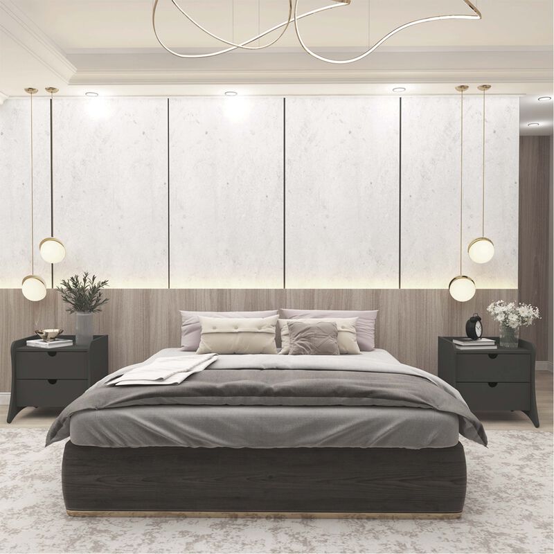 Coney Gray Nightstands (Set of 2)