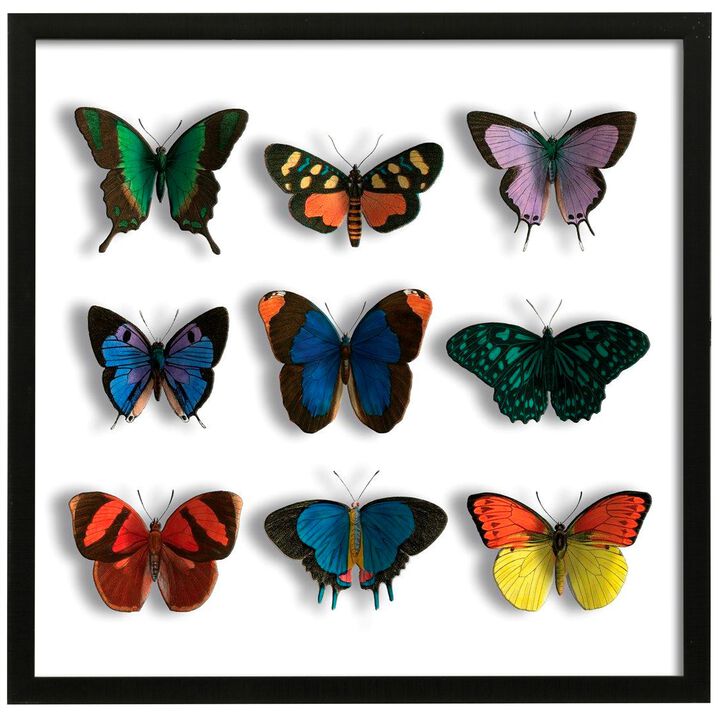 Floating Butterflies Mate Framed Print