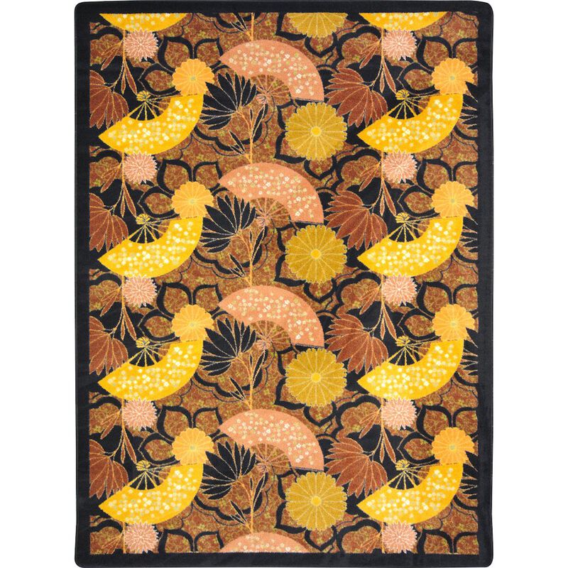 Joy Carpets Kaleidoscope Pacific Rim 10'9 x 13'2 Area Rug in Color Rust