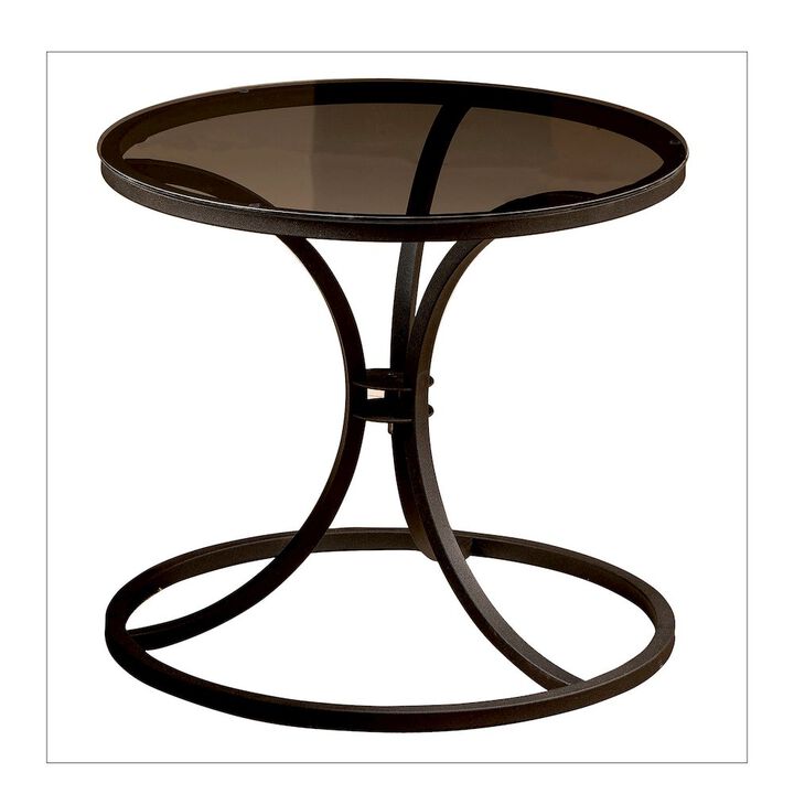 Decorotika Corleone Side End Table - Black