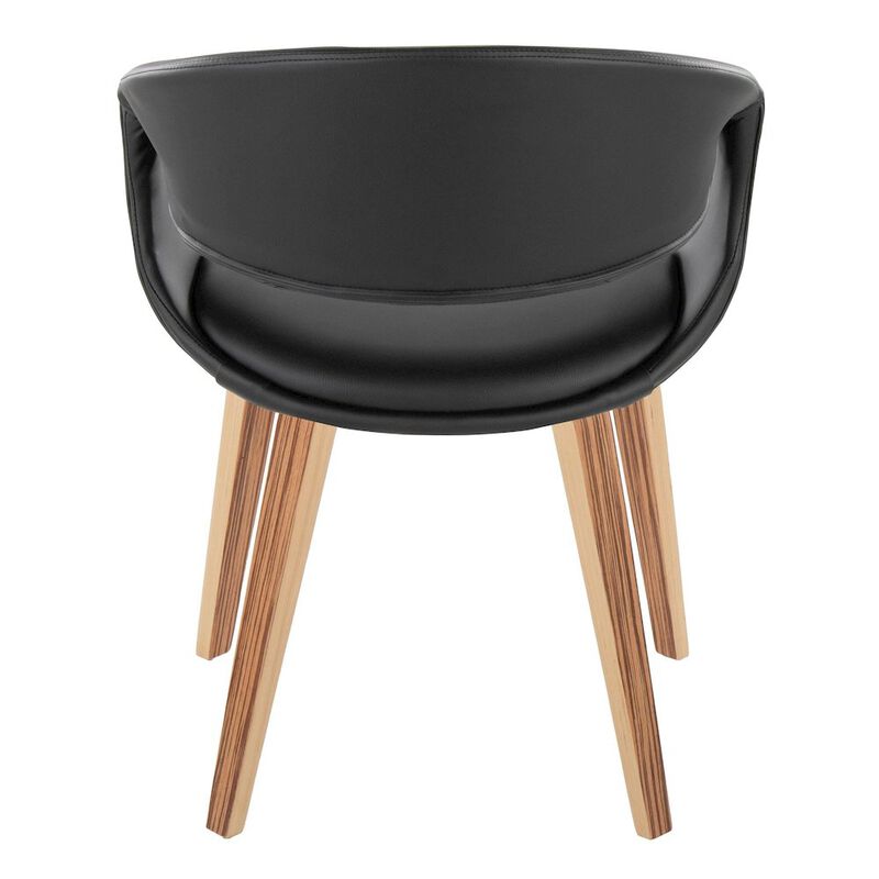 LumiSource Curvo Upholstered Chair - Set of 2