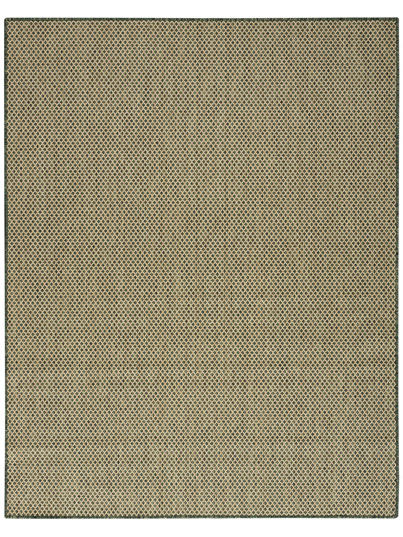 Courtyard COU01 Green 9' x 12' Rug
