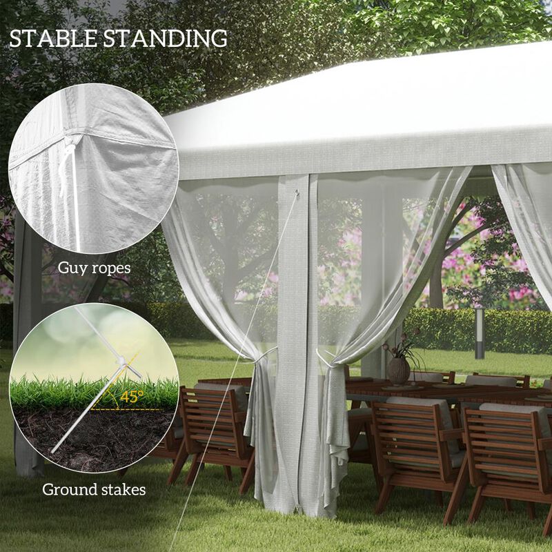 Hivvago 10x20 Outdoor Event Tent with Removable Panels image number 5
