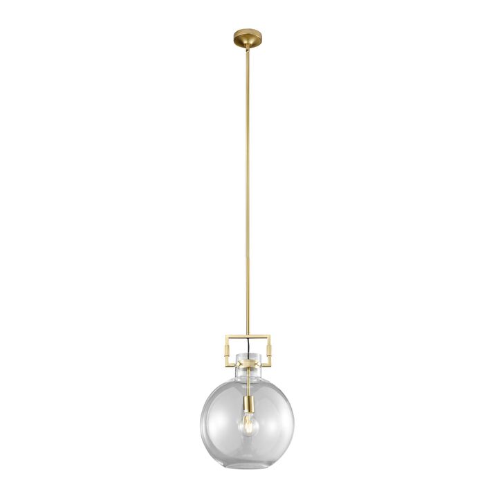 Atlas Pendant Gold Metal and Acrylic LED Light