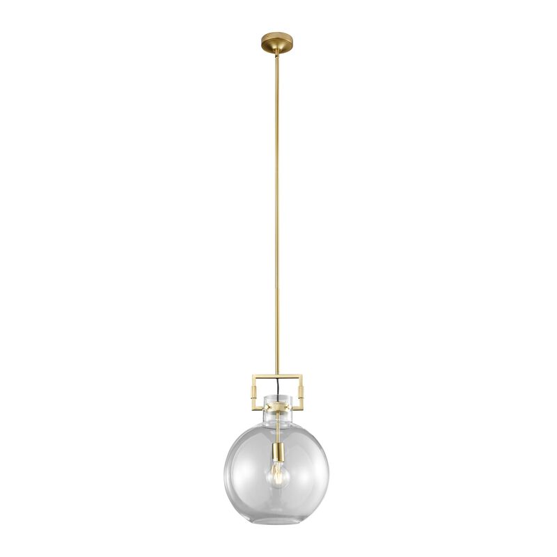 Atlas Pendant Gold Metal and Acrylic LED Light