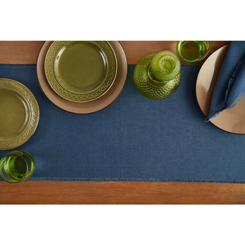 Christmas Linen Table Runner - Fringe, Solino Home