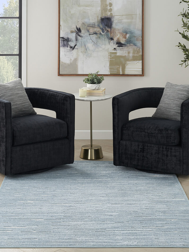 Care Free CAF04 Blue 3'11" x 5'11" Rug