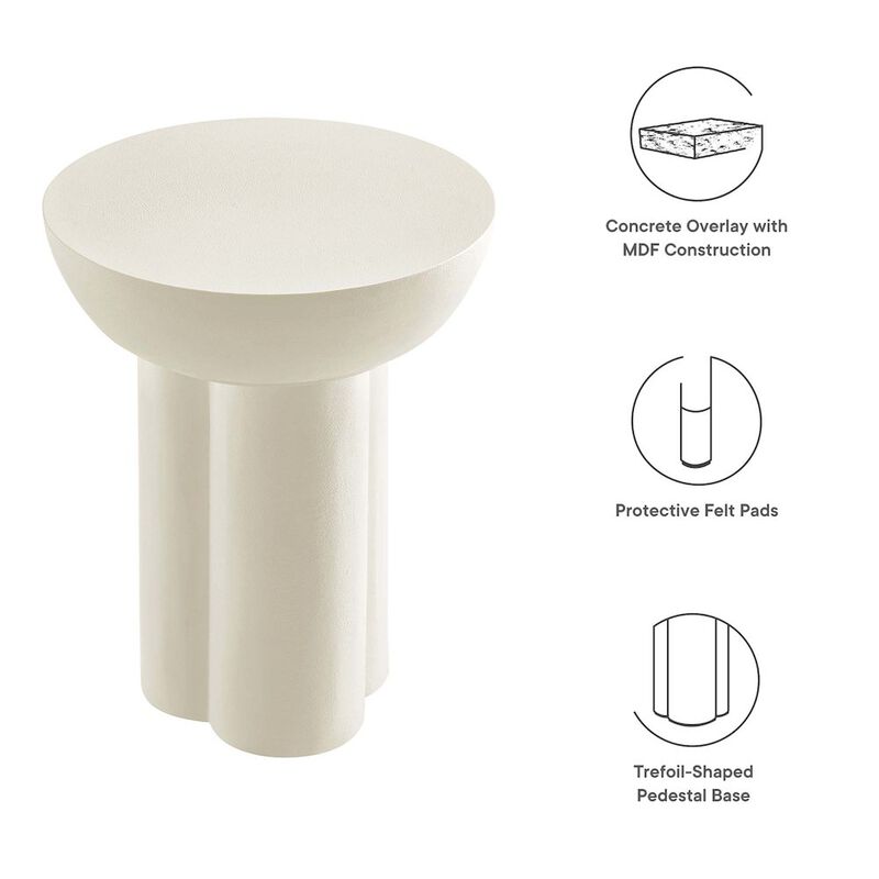 Caspian Round Concrete Side Table image number 1