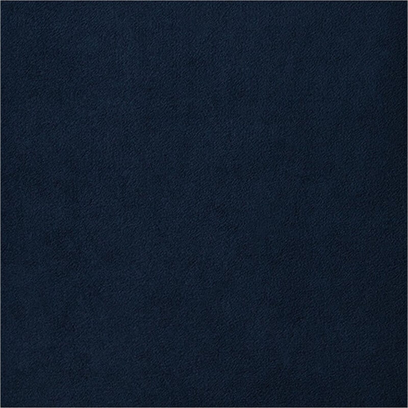 Wali Square Accent Throw Pillow, 20 Inch, Feather Fill, Blue Polyester - Benzara