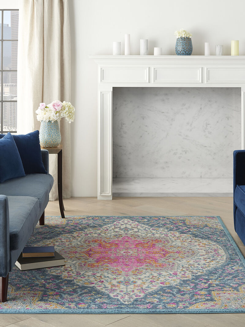 Passion PSN39 Multicolor 5'3" x 7'3" Rug image number 7