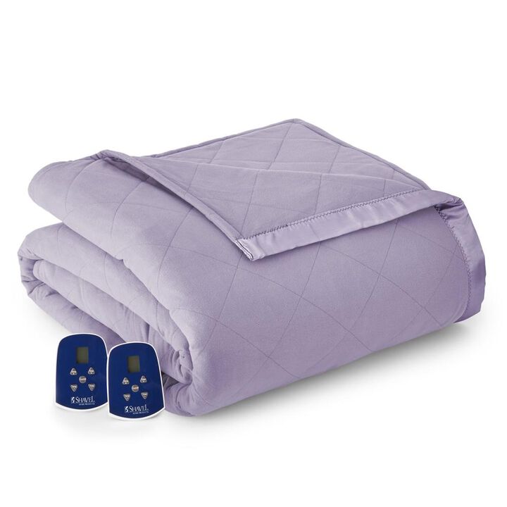 Shavel Micro Flannel Heating Technology Luxuriously Soft And Warm Solid Electric Blanket