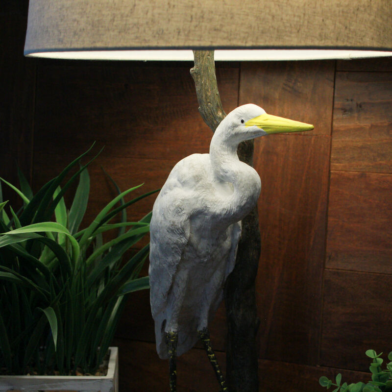 Set of 2 Heron Table Lamps - 30.5" High - Coastal Bedroom Decor image number 5
