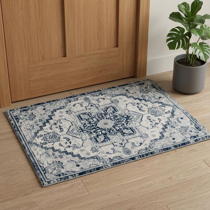 HomeRoots Medallion Area Rug