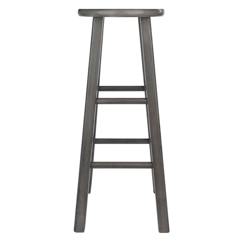 Ivy Bar Stool, 29", Rustic Gray Finish
