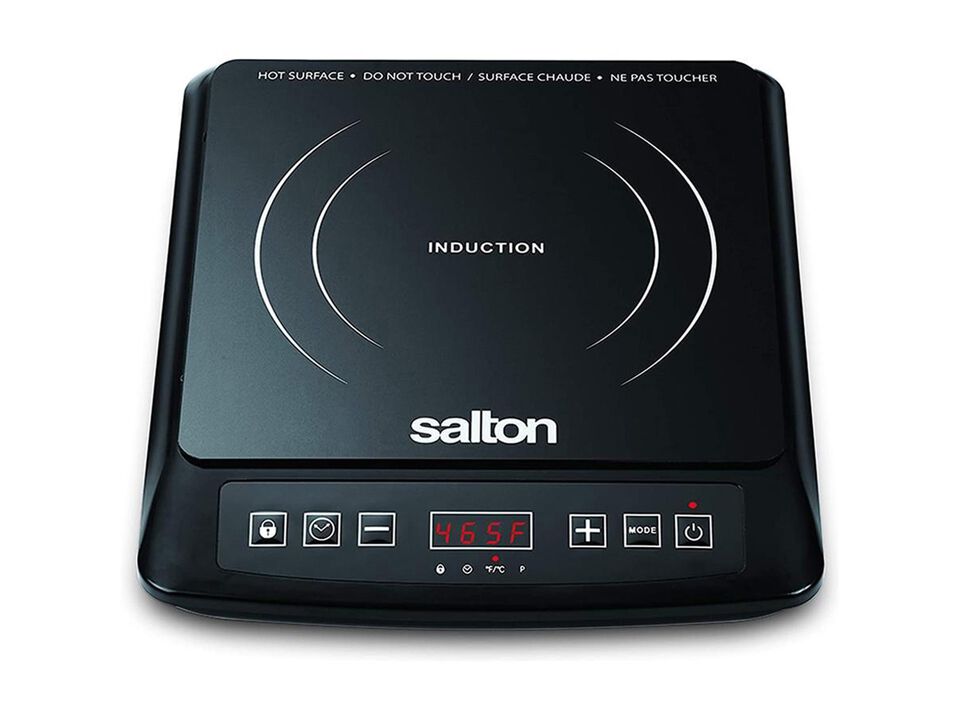 Salton ID1948 - Portable Induction Cooktop with 8 Temperature Settings, Black