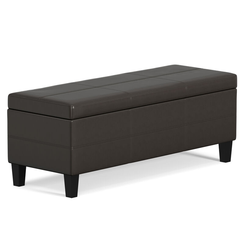 Simpli Home Afton Storage Ottoman Bench image number 0