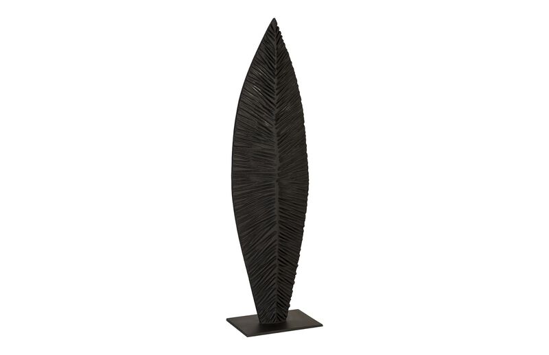 Medium Carved Leaf on Stand