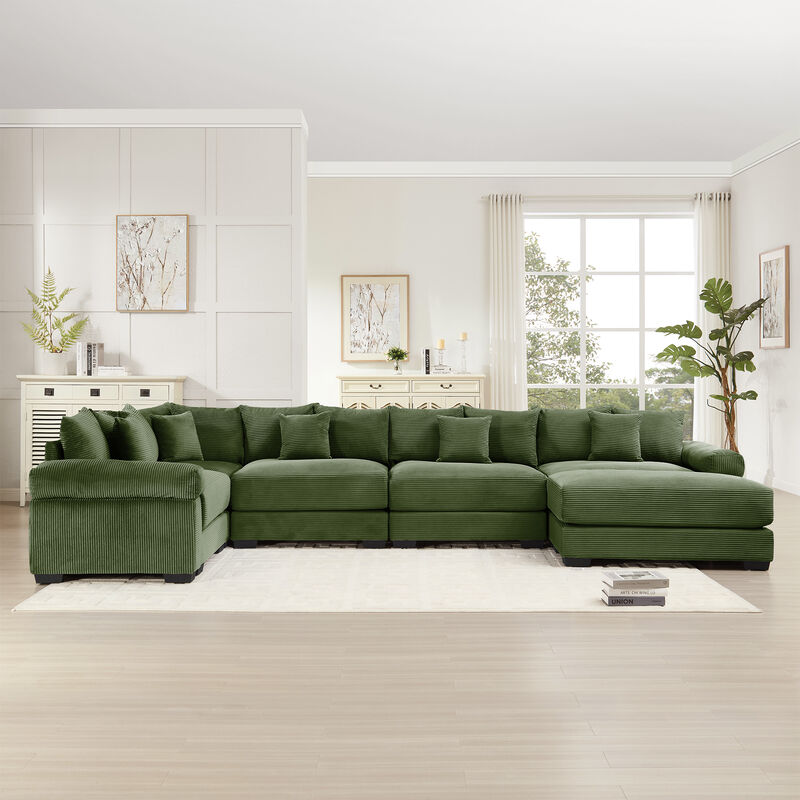 Meksik Oversized Cloud U‑Shape Modular Sectional Sofa image number 2