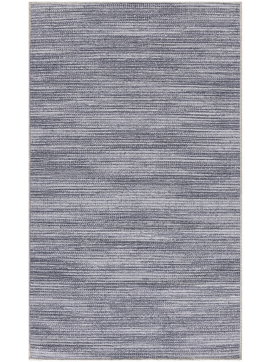 Nourison Washables NWB03 Gray 6' x 9' Rug