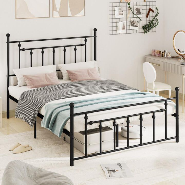 Hivvago Heavy-duty Metal Bed Frame with Headboard